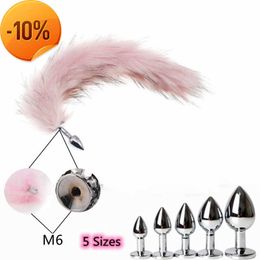 Nieuwe Massage Sexyy Vos Staart met Aeparable Anale Plug Cosplay Metalen Butt Plug Volwassen Anale Sexy Speelgoed voor Man/vrouwen Koppels Erotische Sexy Producten