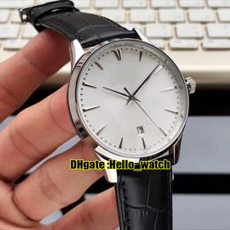Nieuwe Master Control Date Whtie Dial 1288420 Q1288420 Automatische Herenhorloge 316L Steel Case Lederen Band Rents Luxe Horloges Hallo_Watch