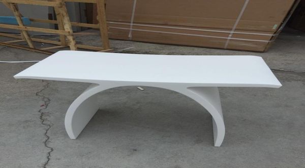 NOUVEAU MATTE MODERN CURVE DESIGNE SALLE SALLE SEAT DOUCHE BIREAUX MATT WHITE acrylique Solid Surface Sauna Chaises WD11117176093