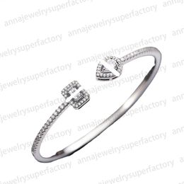 Nouvelle série Meesik Designer Charm boucles d'oreilles Bracelets pour femme 925 Argent Rose Or Argent Géométrique coulissant Trois Diamants de qualité supérieure Bijoux Cadeau de Fête des Mères