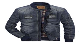 Nuevos hombres 80s Oneck chaqueta de mezclilla moda para hombre de algodón Jean chaquetas abrigo de alto grado prendas de vestir de moda ropa de vaquero masculino S4XL 2009199385800