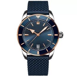 Nouveau Montre homme automatique mécanique saphir acier inoxydable inoxydable lunette rotative or Rose argent bleu caoutchouc