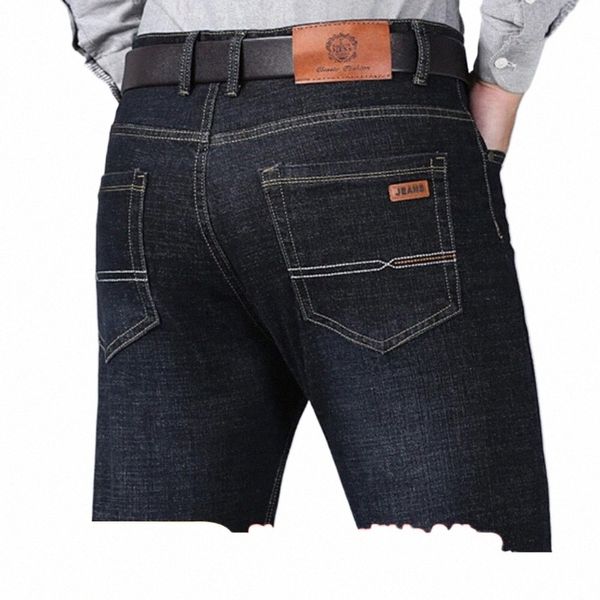 Nuevos hombres Jeans clásicos Jean Homme Pantales Hombre Hombres Mannen Soft Black Biker Masculino Denim Overoles Pantalones para hombre Tamaño 32-38 z0QS #