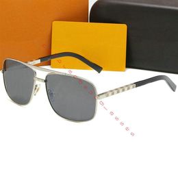 nieuwe mannen ontwerpen Attitude Zonnebril populaire mode vierkante zonnebril pilot metalen frame coating lens bril stijl UV400 Vrouwen Sonn205w