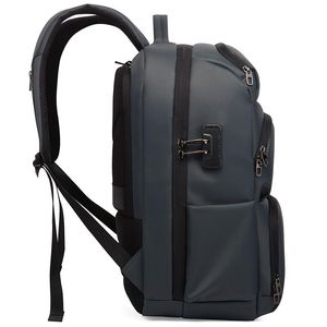 New-Men Durable Business Anti Theft Travel Laptops Mochila con puerto de carga USB resistente al agua