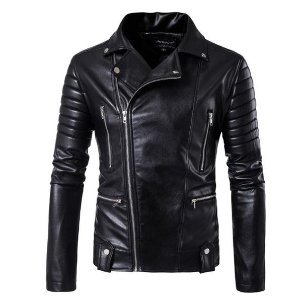 Hommes de fourrure Faux hommes mode crâne cuir manteaux mâle Bomber veste marque Punk Multi Design Style moto motard 5XL