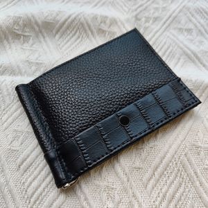 Nieuwe Men Fashion Wallet Card Holder Hoge kwaliteit Leer European Trend Black Red Bag Short Portfolio Rits's License Case Credit 299U