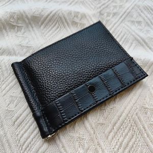 Nieuwe mannen Fashion Wallet Card Holder Hoge kwaliteit Leer European Trend Black Red Bag Short Portfolio Rits's License Case CR1865