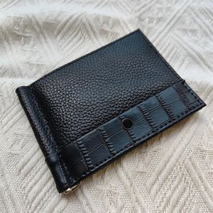 Nieuwe Men Fashion Wallet Card Holder Hoge kwaliteit Leer European Trend Black Red Bag Short Portfolio Rits's License Case CR203O