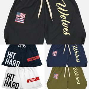 Nouveaux hommes Fitness musculation Shorts homme été gymnases entraînement mâle respirant maille séchage rapide vêtements de sport survêtement plage pantalon court Q1222