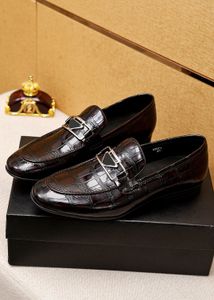 Nouveaux hommes en cuir véritable affaires fête robe chaussures 2023 mâle marque décontracté sans lacet mocassins hommes chaussures Oxfords taille 38-45