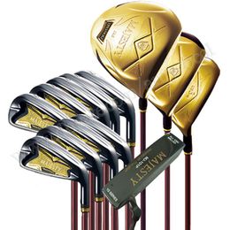 Nieuwe mannen golfclubs Maruman Majesty Prestigi P10 Complete clubs Set Driver Wood Irons Putter en Bag R /S Graphite SHAFT