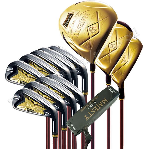 Clubs de golf pour hommes Maruman Majesté Prestigi P10 clubs complets Set pilote en bois putter et sac R / s Shaft Graphite