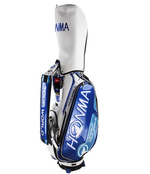 New Men Imited Edition Golf Sac Honma Golf Chariot Couleur Couleur Bleu 95 pouces PU Clubs Golf Standard Bag7726207