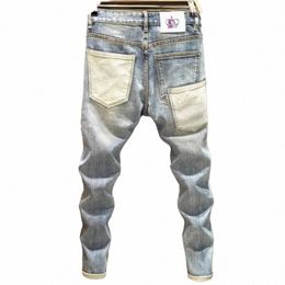 Nouveaux hommes jeans jeans trous usés classiques vieux pantalons pantalons hombre streetwear cargo pantalons jeans taille basse hommes vêtements F0ul #