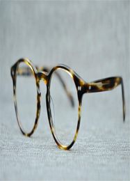 Nuevos hombres Gafas ópticas marco Oliver Gheas Brand Vintage Round Eyeglasses Frames para mujeres Gafas Miopía OV5241 con B6763188 original