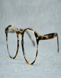 Nouveaux hommes verres optiques Cadre des lunettes d'Oliver Marque des lunettes rondes vintage Cadres pour femmes verres de myopie OV5241 avec B7908075 d'origine