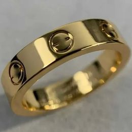 New Men Original Ring Grave 4 mm Diamond Love Ring Gold Silver Rose-Gold 316L en acier inoxydable Designer Women Lover Wedding Bijoux LADE PARTY 6 7 8 9 10