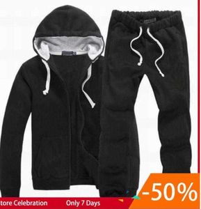 Nieuw Mannen polo Trainingspak Winter Capuchon Jas Broeken Sweatshirts 2 Delige Set Hoodies Sportpak Sportjas Sportkleding 23ss Modetrends