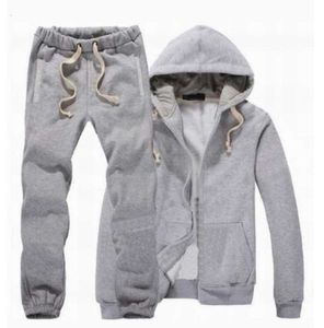 Nouveaux hommes Polo survêtement hiver capuche veste pantalon sweats 2 pièces ensemble sweats à capuche costume de sport manteau de sport vêtements de sport mode mouvement cool 6644ess