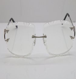 Nieuwe heren Randloze T8200762 Unisex Brillen bril zilver goud metalen frame Brillen lunettes rijden bril C Decoratie gold2387542