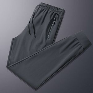 New Men's 2024 Ice Silk Air Conditioning Sports décontractés Pantalons lâches d'été polyvalents