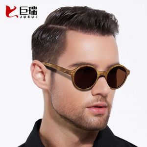 Nuevos hombres de madera, marco completo, bambú y gafas, gafas de sol de madera, resistentes a los rayos UV, gafas de sol de madera de alcanfor