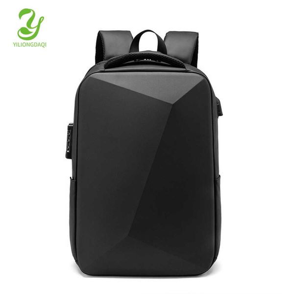 New Men's Backpack Antift Business Travel Backpack ABS Hard Shell Eva Student Computer Sac à dos 240416