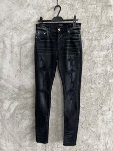 Nieuwe zwarte jeans designerstijl voor heren Big Destruction Craft Casual Pants