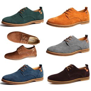 Nuevos zapatos casuales para hombres 45 zapatos de cuero de gamuza 46 47 zapatos grandes para hombres con cordones tela de algodón pvc cool 43