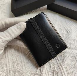 Nouveau portefeuille de crédit pour hommes sac de carte de créateur de mode portefeuille de marque de luxe en cuir boucle de corde portefeuille mince combinaison portefeuille de mode classique