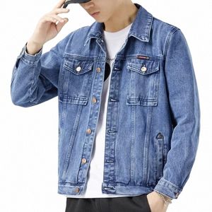 Nuevos hombres Chaquetas de mezclilla Vintage Estilo clásico Motorbicyle Chaqueta de invierno Hombres Slim Stretch Cott Casual Jeans Abrigos Hombre Primavera 533B #