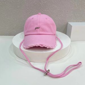 Nieuwe heren designer baseballpet dames emmerhoed voor de zomer hoge kwaliteit mode roze opvouwbare grote fedora luxe pet buiten strand zonnescherm zonnerand hoeden