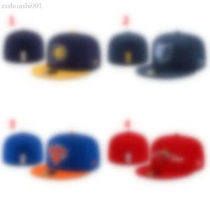 Nieuwe herenontwerper Fashion Classic Color Flat Peak volledige gesloten caps Baseball Sports gemonteerde hoeden in 7-maat 8 basketbalteam N-5 11A3