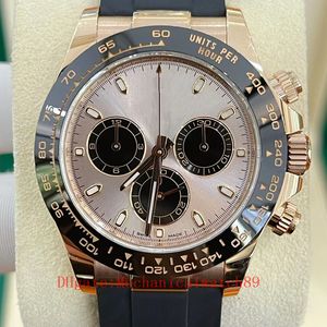 Nieuwe herenmodieuze luxe hot selling horloge met drie knopslot en drievoudige waterdicht systeem cal.4130 Automatische mechanische beweging 40 mm rubberen band