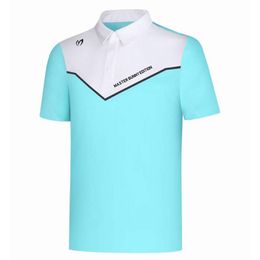 Nouveaux vêtements de golf pour hommes printemps/été Sports de plein air chemise de blocage de couleur séchage rapide respirant POLO affaires décontracté T-shirt à manches courtes usage quotidien haut