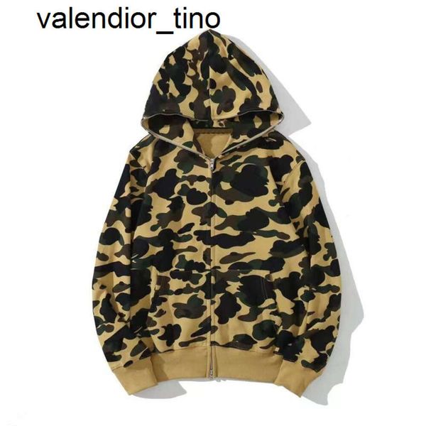 Nueva sudadera con capucha para hombre bepa diseñador mujer camo naranja marca de moda púrpura japonés cabeza de tiburón amigo letra impresa chaqueta para mujer para hombre