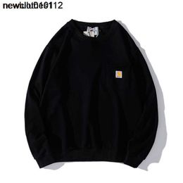 Nouveau sweat ￠ capuche masculine Sweat-shirt nord-am￩ricain Brand Carhart Sweater Classic Pocket Label Wabe mince veste de pull