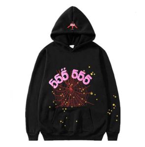 Nieuwe herenkapjes sweatshirts Hoge kwaliteit Printing 555555 Hoodie Men Women Women Fashion Hip Hop Streetwear Sweatshirts Spider Web Unisex Sweater Hoodies 2023