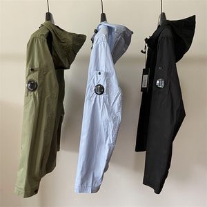 Nuevas chaquetas para hombres primavera y otoño chaqueta cp cp lente múltiple decoración de lente material algodón cremallera delgada