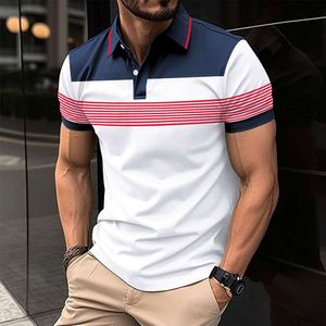 Polo d'été à manches courtes pour hommes, décontracté, côtelé, respirant, de haute qualité, ample, vêtements de travail, nouvelle collection