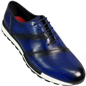 Nuevas zapatillas de moda de cuero para hombres con zapatillas casuales hechas a mano de lentejuelas de lentejuelas de citas zapatos para hombres A30