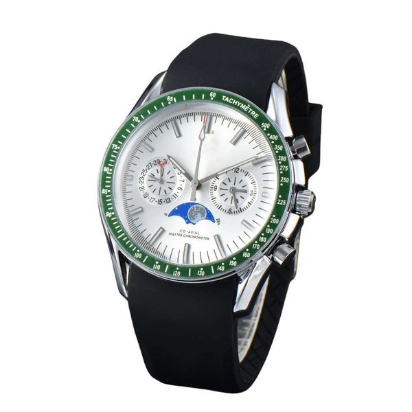 New Men's Oujia Silicone Quartz Space Co Branded de la marca de seis agujas.