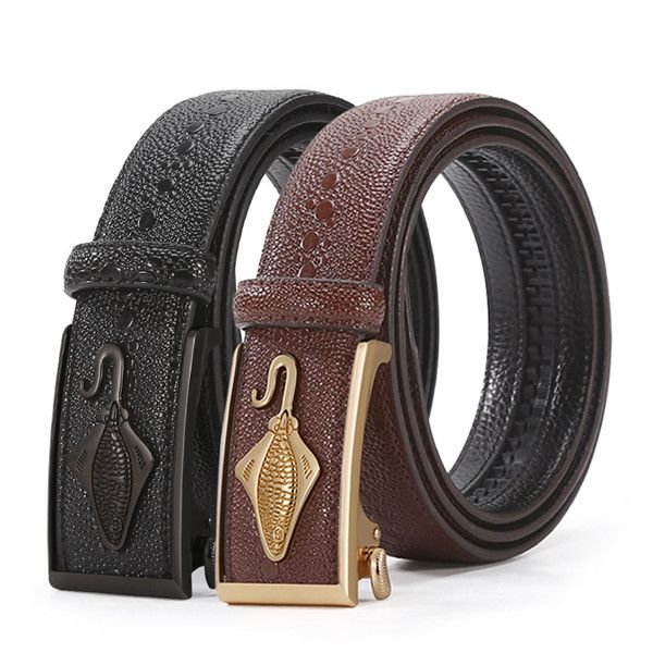 New Men's Pearl Crocodile Belt in the Youth Fashion Personal