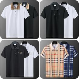 Nueva camiseta de polo masculino 2024 diseñadora femenina letra bordada polos Oficina de moda camiseta de manga corta size asiático m-3xl