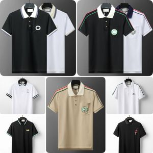 Nieuwe herenpolo shirt luxe ontwerper borstprintbrief polo's geborduurd korte mouwen t-shirt mode zomer Aziatische maat m-3xl