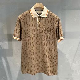 Nueva camiseta de polo para hombres de lujo diseñador italiano de lujo de manga corta para hombres camiseta bordada de alta calidad camiseta de verano y para hombres de hombres de negocios