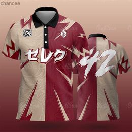 Nouveau Polo pour hommes mode d'été à manches courtes vêtements de golf Harajuku imprimer hauts vêtements surdimensionnés rue t-shirt décontracté pour hommes HKD230825