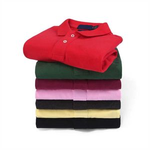 Nouveaux polos pour hommes T-shirt à manches longues design couleur unie hommes Polos chemises vêtements tout match bouton de cou printemps et automne décontracté homme haut coton Polo