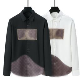 nieuwe herenoverhemden luxe merkLV heren designer casual overhemden s-xxl